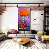 Big flower painting Hand Painted Flower Canvas Wall Art