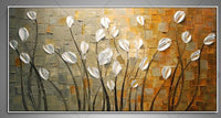 Hand Painted 3Dflower Flower oil painting Abstract art Hand Painted Modern Gold tree