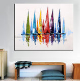 Artist High Quality Hand Painted colorful abstract knife Oil Paintings on Canvas Abstract wall Art Paintings