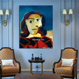 Hand Painted Top Sell Famous Painting Seated Women beside the window By Pablo Picasso Modern Abstract Portraits for