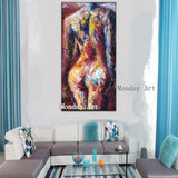 Hand Painted Canvas Painting Arts Sexy Naked Women Modern Abstract painting