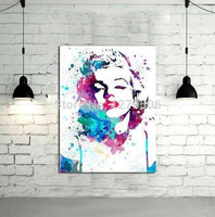 hand paited Marilyn Monroe Modern Wall Painting on Canvas Art hotel office wall Decoration
