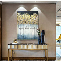 Hand Painted abstract golden oil Painting Hand Painted modern gold tree oil painting home decoration Wall art