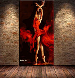 High quality Hand Painting Ballet Girl Palette Knife On Canvas