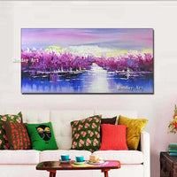 Big flower painting Hand Painted Flower Canvas Wall Art