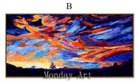 Aritist Modern Hand Painted The Rainy Days Street Palette Knife On Canvas