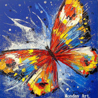 Hand Painted Butterfly Wall Art Canvas animal Painting Modern oil Painting Wall Art