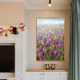 canvas oil painting Hand Painted modern Flower sea On Canvas Modern Painting Hand Painted Artwork Wall Paintings