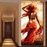 Sexy Girl Portrait Modern Abstract Nude On Canvas For Bedroom Acrylic Paintings Wall Art