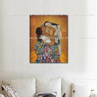 Hand Painted Gustav Klimt portrait painting The Family by Gustav Klimt Painting Bronze Painting