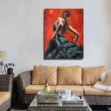 Top aritist pure Hand Painted Dancer figure on Canvas Hand Painted Wall Art portrait picture