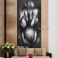 Hand Painted Canvas Painting Arts Sexy Naked Women Modern Abstract painting