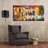 Modern Hand Painted Abstract European carriage Canvas Wall Knife Royal family Painting