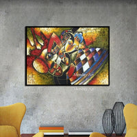 World famous Pure Hand Painted Picasso painting Picasso's abstract painting Picasso abstract woman Hand-painting