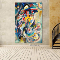 Abstract Modern art Famous paintings Modern art Kandinsky oil painting reproductions Hand Painted oil painting wall decoration