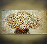 Aritist Hand Painted Modern Thick Textured Canvas Artwork Wall Art Palette Knife Flower Oil Painting