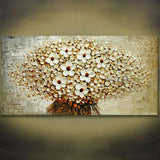 Aritist Hand Painted Modern Thick Textured Canvas Artwork Wall Art Palette Knife Flower Oil Painting