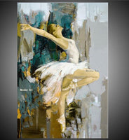 Fashion canvas art Hand Painted Modern Ballerina Dancer spanish dancer painting Art Wall Art decora