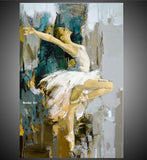 Fashion canvas art Hand Painted Modern Ballerina Dancer spanish dancer painting Art Wall Art decora