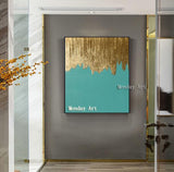 Hand Painted Golden Abstract Painting On Canvas Palette Painting lucy Abstract picture