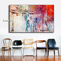 Artist High Quality Hand Painted colorful abstract knife Oil Paintings on Canvas Abstract wall Art Paintings