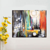 Hand Painted Abstract on Canvas Abstract Bedroom Wall Art