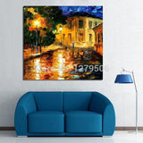 Artwork Hand Painted Canvas Oil Paintings Modern Palette Knife Landscape painting Wall Art