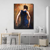 Top aritist pure Hand Painted Dancer figure on Canvas Hand Painted Wall Art portrait picture