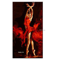 Aritist Hand Painted High Quality Modern Ballet Dancers Palette Knife Wall Art on Canvas Wall Decoration