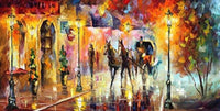 Modern Hand Painted Abstract European carriage Canvas Wall Knife Royal family Painting