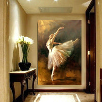 Fashion canvas art Hand Painted Modern Ballerina Dancer spanish dancer painting Art Wall Art decora