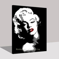 hand paited Marilyn Monroe Modern Wall Painting on Canvas Art hotel office wall Decoration