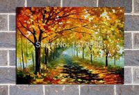 Hand Painted Knife Natural Trees Scenery Canvas Paintings Modern Abstract Wall Art Hand Painted Landscape Oil Painting