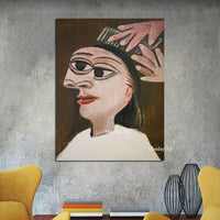 Hand Painted Top Sell Famous Painting Seated Women beside the window By Pablo Picasso Modern Abstract Portraits for