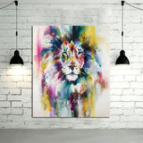 Top canvas Oil painting Wall art Lion King Water color Animal Art poster Decoration Home Wall