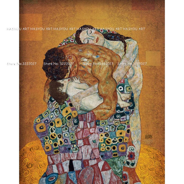 Gustav Klimt portrait painting The Family by Gustav Klimt Paintings Wall Art Bronze Painting