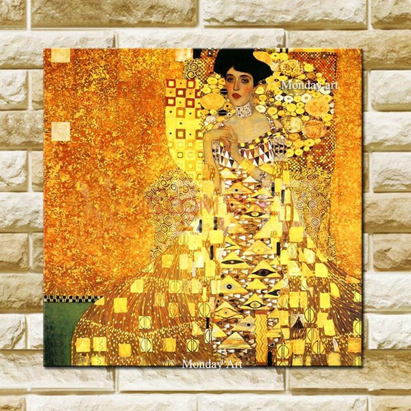 Hand Painted High Quality Reproduction Famous Gustav Klimt On Canvas Klimt Canvas Painting