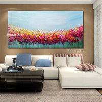 Big flower painting Hand Painted Flower Canvas Wall Art