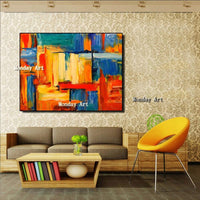 Modern Art oil painting on canvas room decoration modern hand-drawn abstract painting drawing oil painting