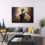 Top aritist pure Hand Painted Dancer figure on Canvas Hand Painted Wall Art portrait picture