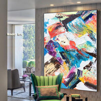 Home Decor Hand Painted Modern Canvas Painting abstract on Canvas bedroom