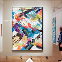 Home Decor Hand Painted Modern Canvas Painting abstract on Canvas bedroom