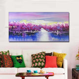 Big flower painting Hand Painted Flower Canvas Wall Art