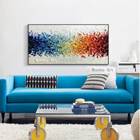 Hand Painted knife oil painting Abstract modern oil painting on canvas art knife canvas painting for bedroom hotel decora