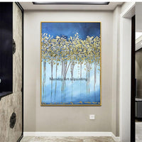 Pop art Hand Painted 3D knife gold oil Painting gold oil painting on canvas wedding decoration Wall art