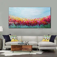 Big flower painting Hand Painted Flower Canvas Wall Art