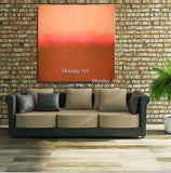 Abstract Red Art Painting Modern On Canvas Hand Painted d