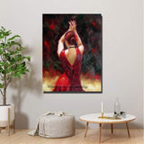 Top aritist pure Hand Painted Dancer figure on Canvas Hand Painted Wall Art portrait picture