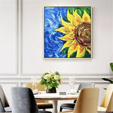 Hand Painted Vincent Van Gogh Blossom Sunflower Painting The Starry Night Van Gogh Famous Canvas Art