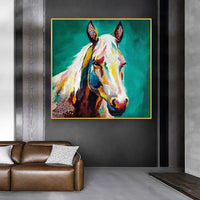 Modern Abstract Wall Art Canvas Palette Knife Hand Painted Horse Oil painting On Canvass Paintings